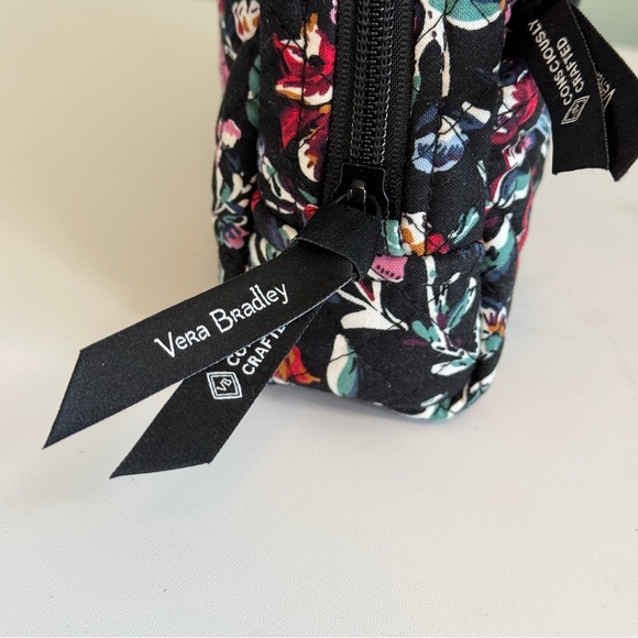 Vera Bradley Ultimate Travel Case Womens OS Black Perennials Noir Makeup Bag - Picture 5 of 12